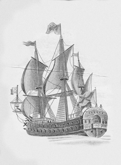 Russian ship of the line Poltava, 1712 by Unbekannt