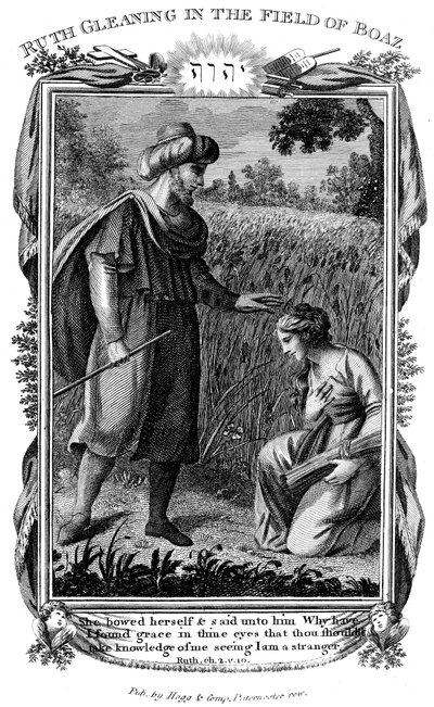 Ruth Gleaning in the Field of Boaz, 1804 by Unbekannt
