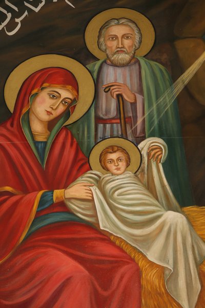 Saint Anthony Coptic Church Nativity Painting, Jerusalem, Israel by Unbekannt