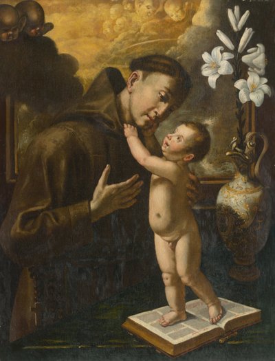 Saint Anthony of Padua with Baby Jesus by Unbekannt