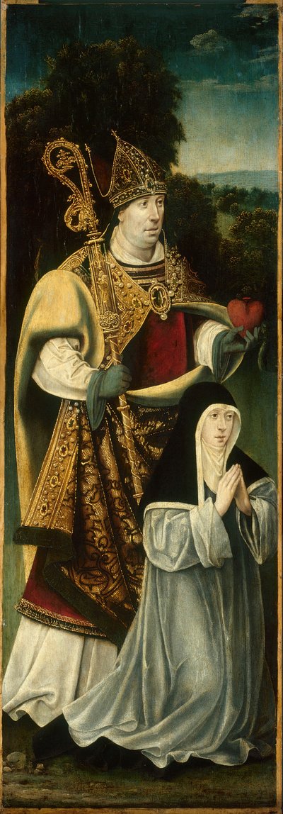 Saint Augustine and an Augustinian Canoness by Unbekannt