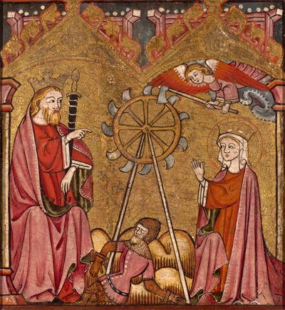 Saint Catherine Delivered from the Wheel by Unbekannt