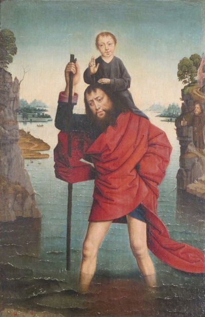 Saint Christopher and the Infant Christ by Unbekannt