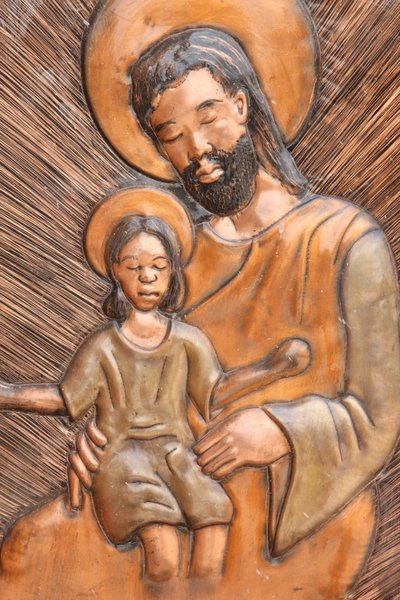 Saint Joseph & Jesus statue, Brazzaville, Congo by Unbekannt