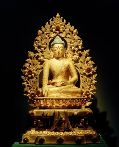 Sakyamuni Sculpture, 18th century by Unbekannt
