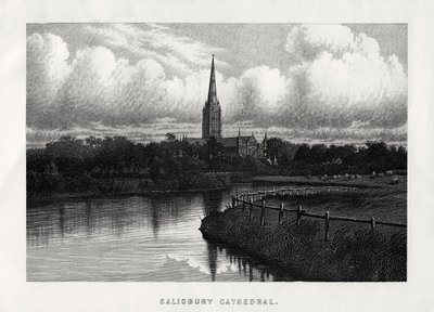 Salisbury Cathedral, Wiltshire, England, 19th Century by Unbekannt