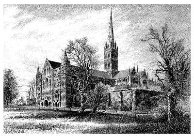 Salisbury Cathedral, from the South West by Unbekannt