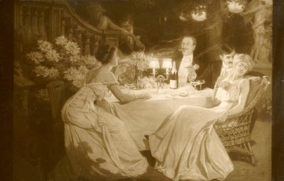Salon 1910. Ludovic Alleaume After Dinner, 1910 by Unbekannt