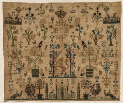 Sampler Fragment, 1813 by Unbekannt