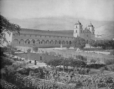Santa Barbara Mission, California, c1897 by Unbekannt