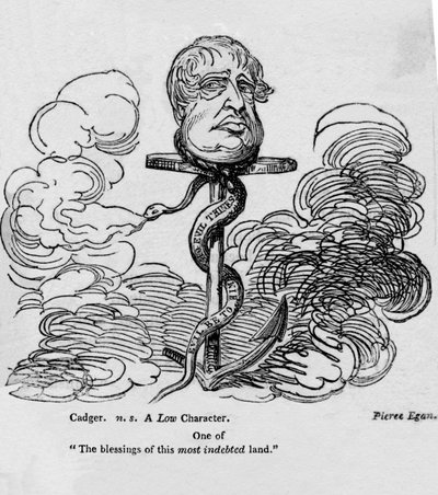 Satirical Cartoon of the Prince Regent by Unbekannt