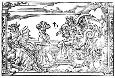 Saturn, Roman god of time, 1569 by Unbekannt