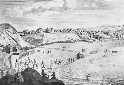 Scarborough Sands in 1735 by Unbekannt