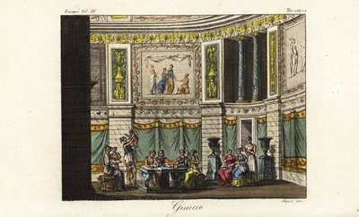 Scene in a gynaeceum, women