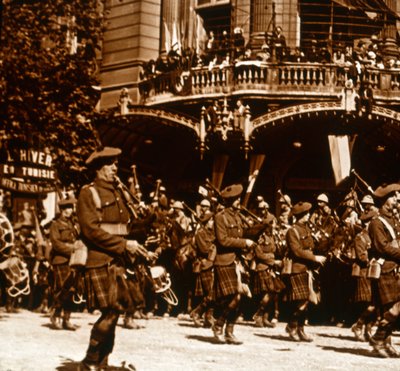 Scottish Soldiers, 14 July 1919 by Unbekannt