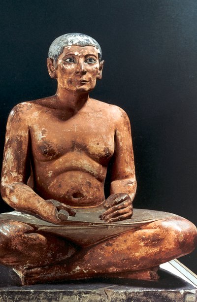 Seated scribe, Ancient Egyptian, 5th Dynasty by Unbekannt