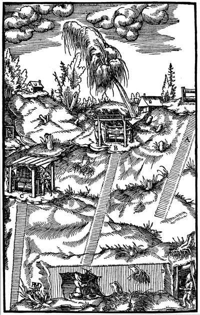 Sectional View of a German Mine by Unbekannt