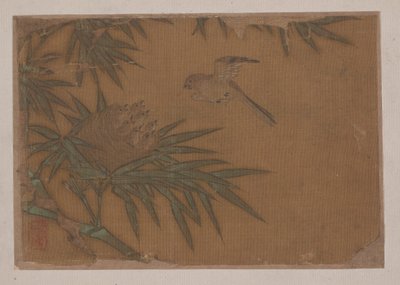 Seven Birds in Bamboo Tree Nest by Unbekannt