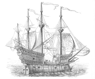 Ship of Henry VIII by Unbekannt