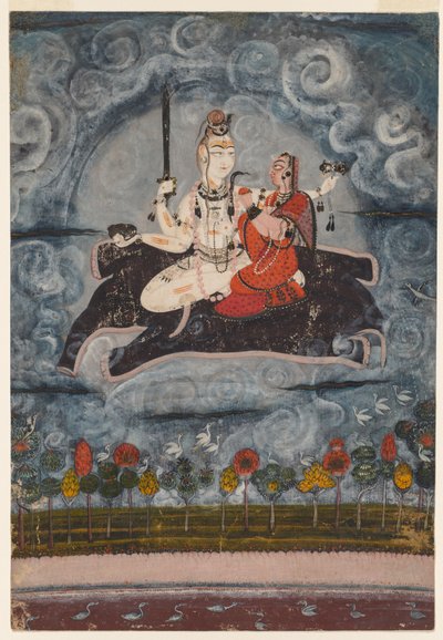 Shiva and Devi on Gajasura