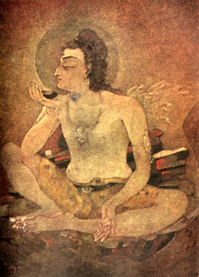 Shiva drinking the World-Poison, 1920 by Unbekannt