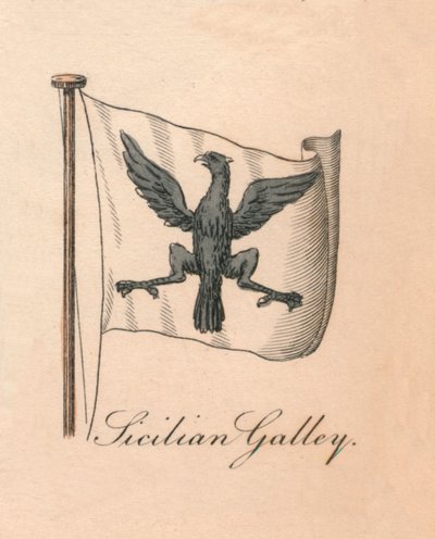 Sicilian Galley, 1838 by Unbekannt