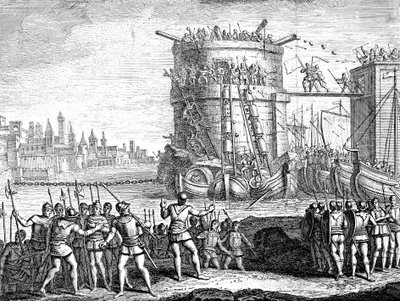 Siege of Damietta, Egypt by Unbekannt