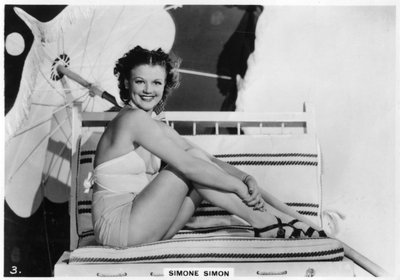 Simone Simon, French film actress, c1938 by Unbekannt