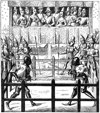 Single Combat, 15th Century by Unbekannt
