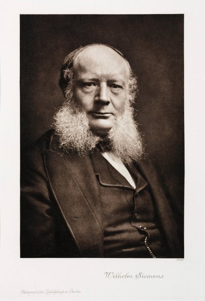 Sir Charles William Siemens, German engineer, c 1860-1870 by Unbekannt