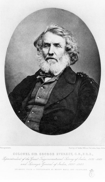 Sir George Everest, military engineer by Unbekannt