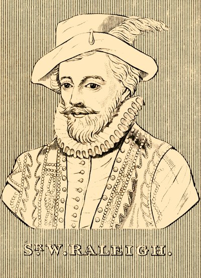 Sir W. Raleigh, c1552-1618, 1830 by Unbekannt