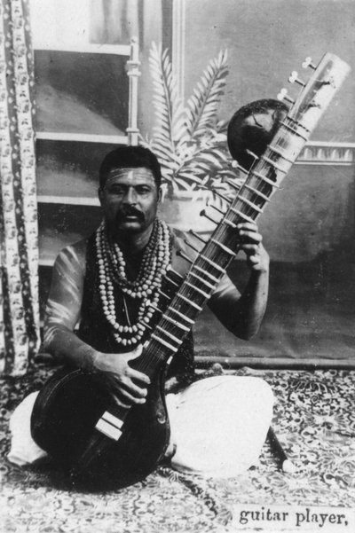 Sitar Player, India by Unbekannt