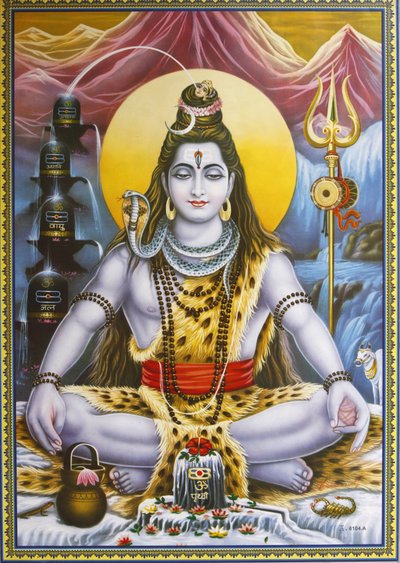 Sitting Shiva Picture, Rishikesh by Unbekannt