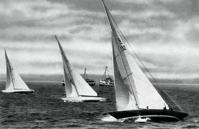 Six Metre R Class Sailing, Berlin Olympics by Unbekannt