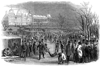 Skating in Regents Park, 1850 by Unbekannt