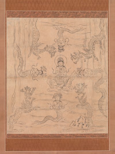 Sketch of an Inviting Rain Mandala, 12th century by Unbekannt