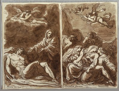 Sketchbook Folio, Lamentation over the Body by Unbekannt