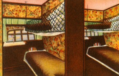 Sleeping Quarters on Board a Zeppelin by Unbekannt