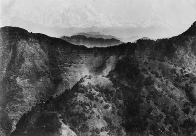 Snow on the Himalayas, taken from Chakrata, 1917 by Unbekannt