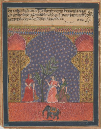 Solanki Raga, Folio from a Ragamala by Unbekannt