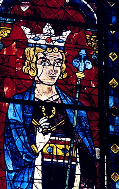 Solomon, Stained Glass, Chartres Cathedral, France by Unbekannt