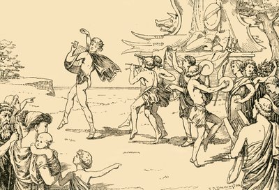 Sophocles Leading the Chorus of Youths by Unbekannt