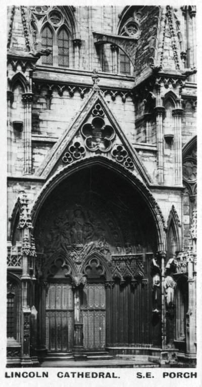 South East Porch, Lincoln Cathedral by Unbekannt