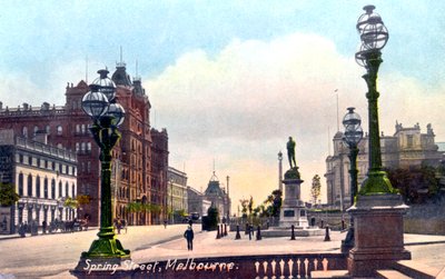 Spring Street, Melbourne, Australia by Unbekannt