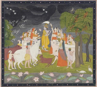 Sri Krishna with the Flute, ca. 1790-1800 by Unbekannt