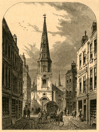 St. Antholins Church, Watling Street 1868, 1897 by Unbekannt