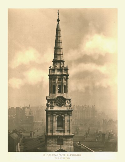 St Giles-in-the-Fields, The Steeple by Unbekannt