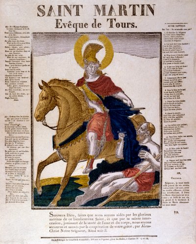 St Martin of Tours, 19th Century by Unbekannt