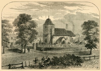 St. Pancras Church in 1820, c1876 by Unbekannt